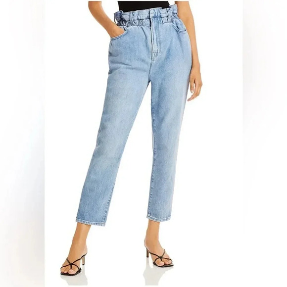 NEW FRAME Elastic Waist Jeans in Meridian - Picture 1 of 15